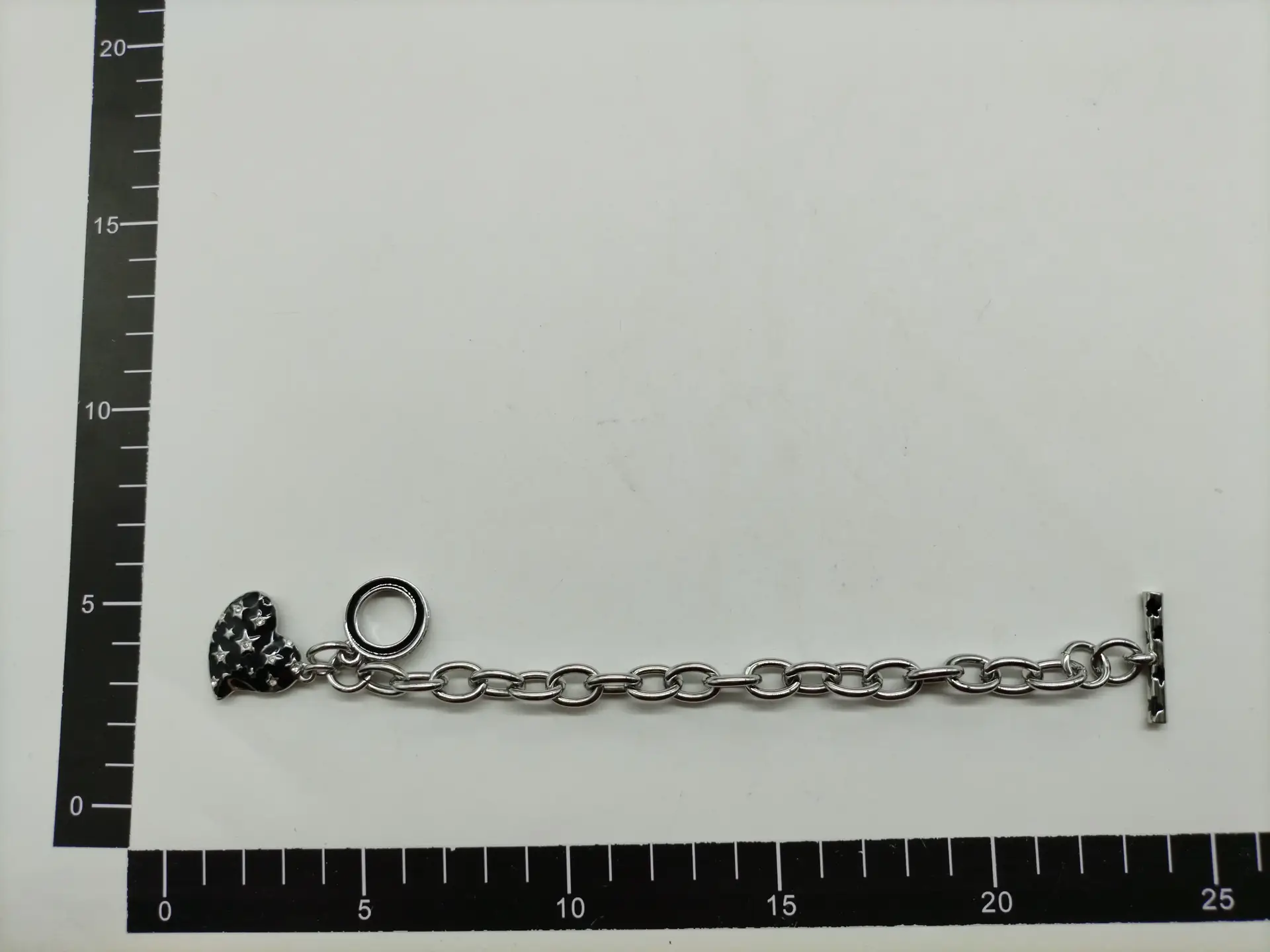 Silver Black Starry Sky Saturn Bracelet - C8021