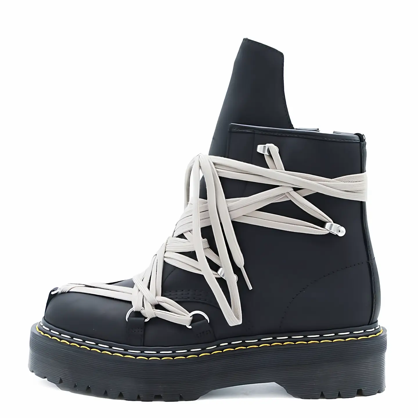 Pig Pitt New Martin Boots for Men, Thick-Soled British Style, Five-Pointed Star Niche Design, Cowhide Boots, Unique Short Boots