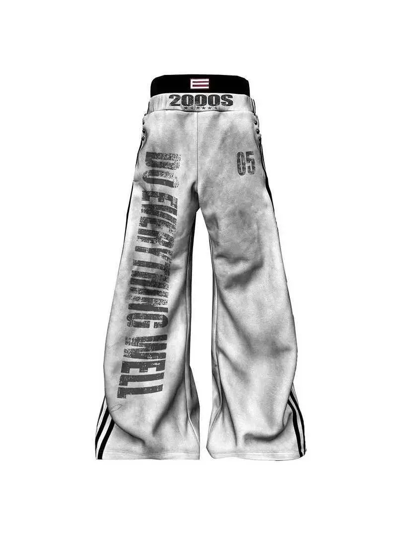 Cross-Border Fashion Autumn and Winter Hooded Sweatshirt Pullover Long-Sleeve Printed Sweatshirt Sweatpants Studded Pocket
