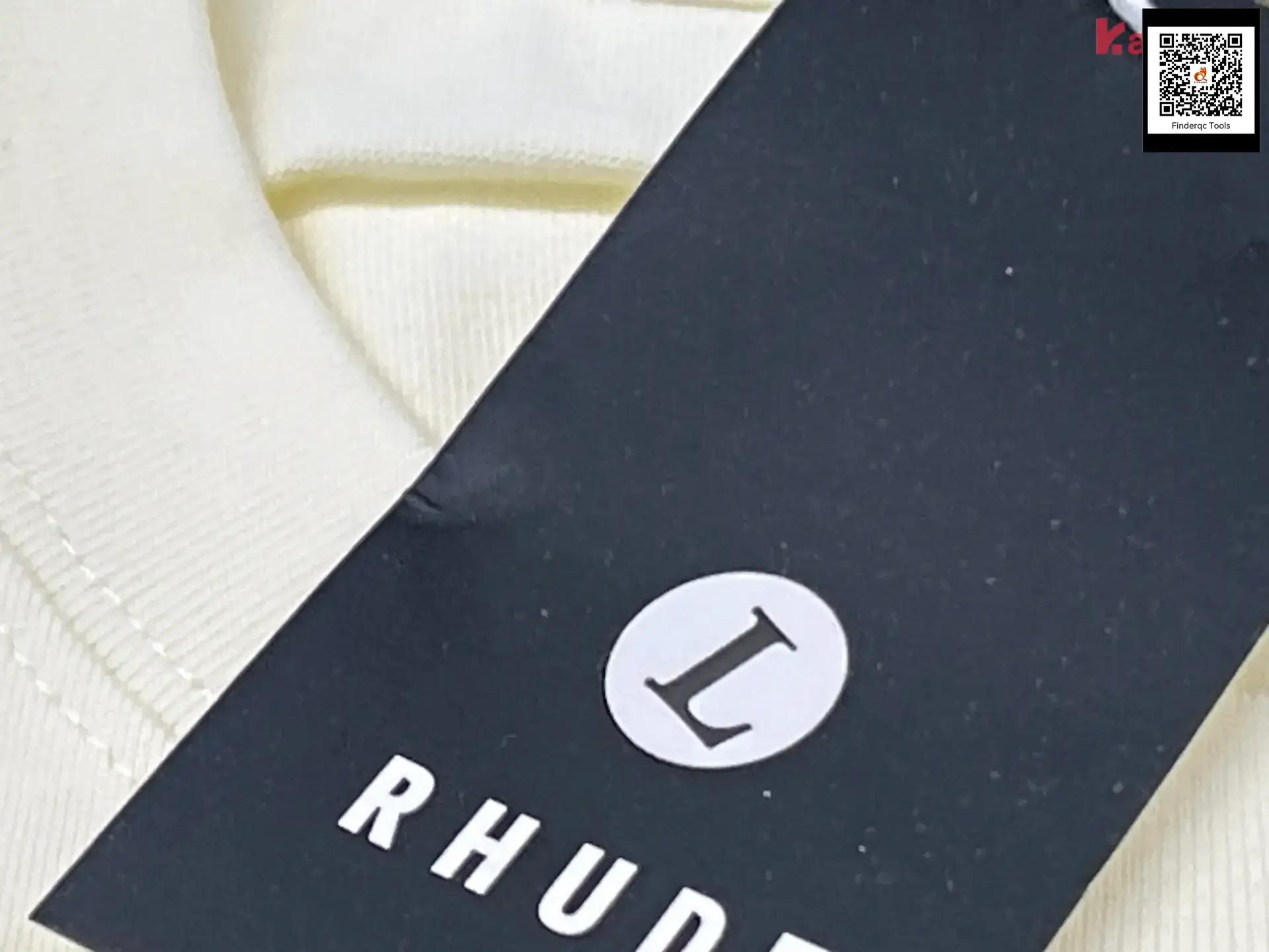 RHUDE Men's Cream Crown Flag Short-Sleeved T-Shirt