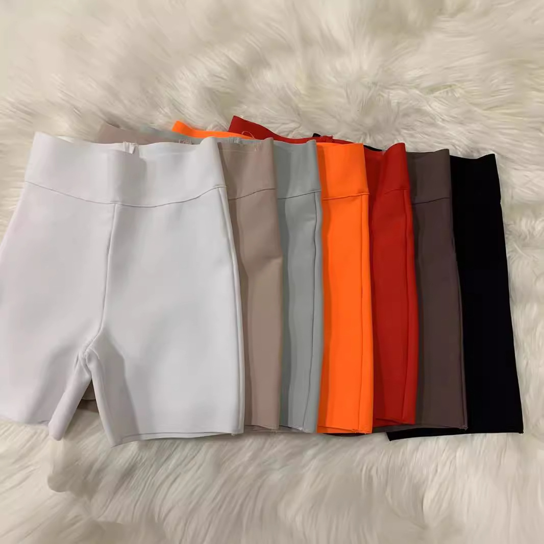 Fashion Slim Fit Half High Waist Tight Short High Waist Superior Quality Slim Party Shorts Women's Clothing