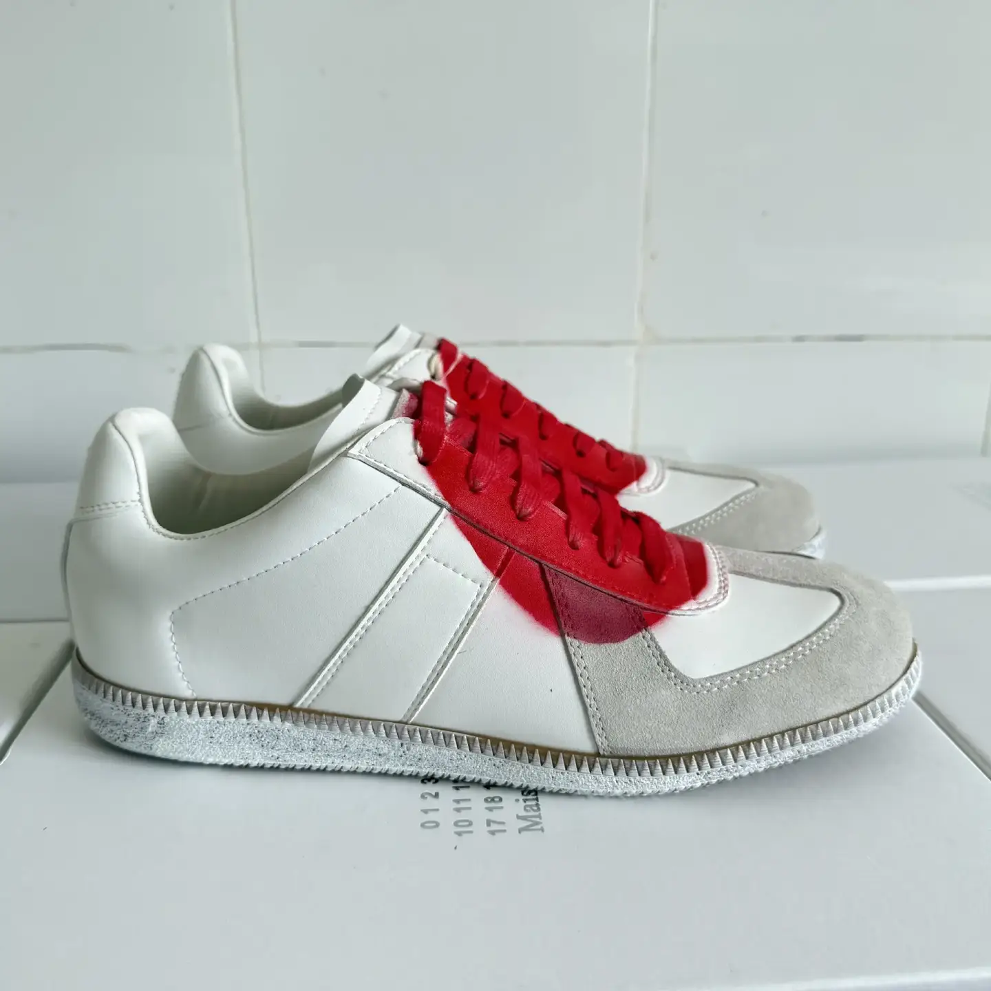 Maison Margiela Replica Sneakers White Red