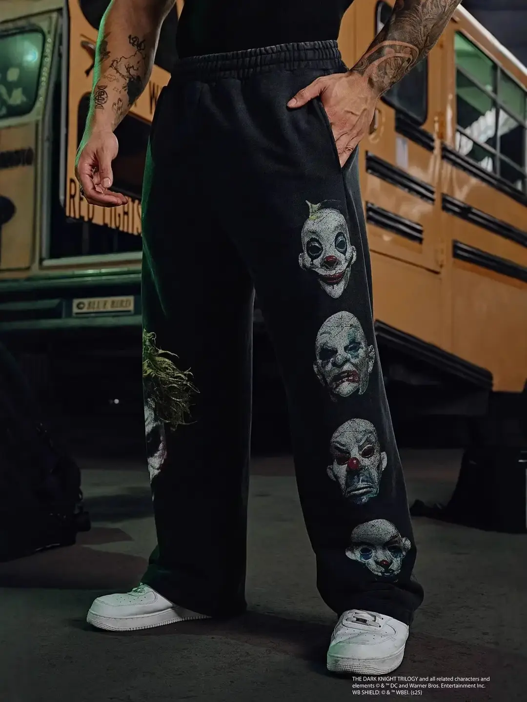 The Dark Knight Trilogy Joker Masks Sweatpants