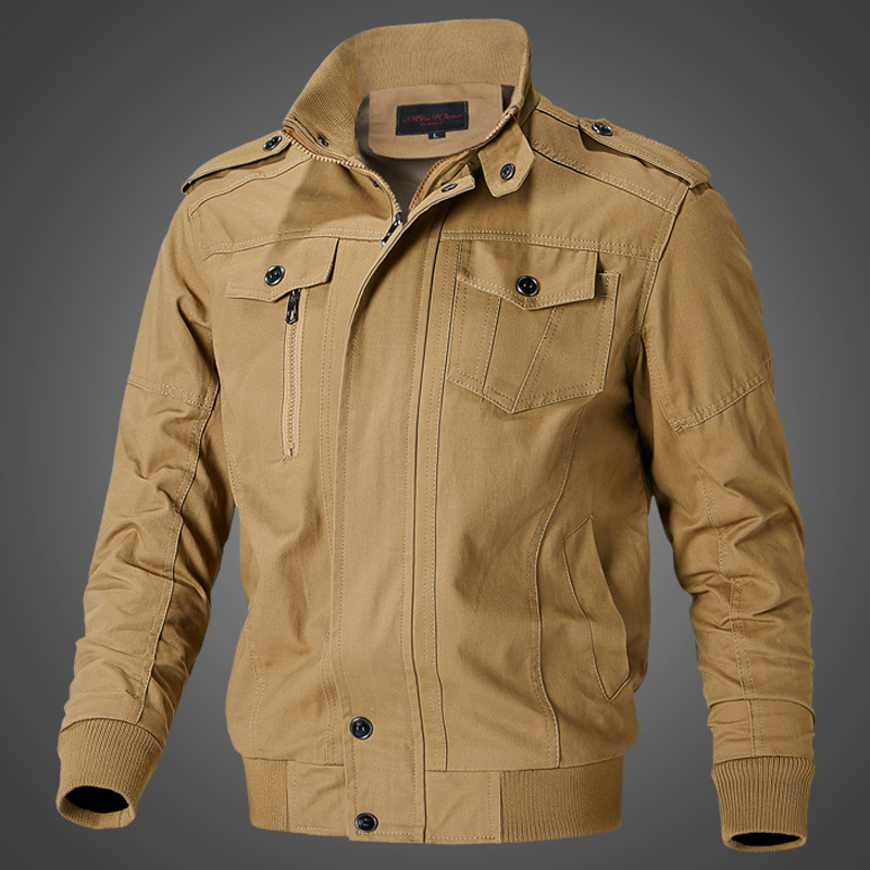 All-Match Handsome Men's Workwear Trendy Air Force Pilot Jacket Spring and Autumn Retro Casual Workwear Jacket