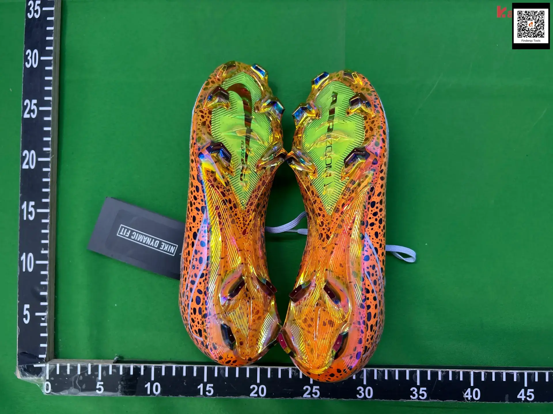 Nike Football Cleats Orange Black Spots