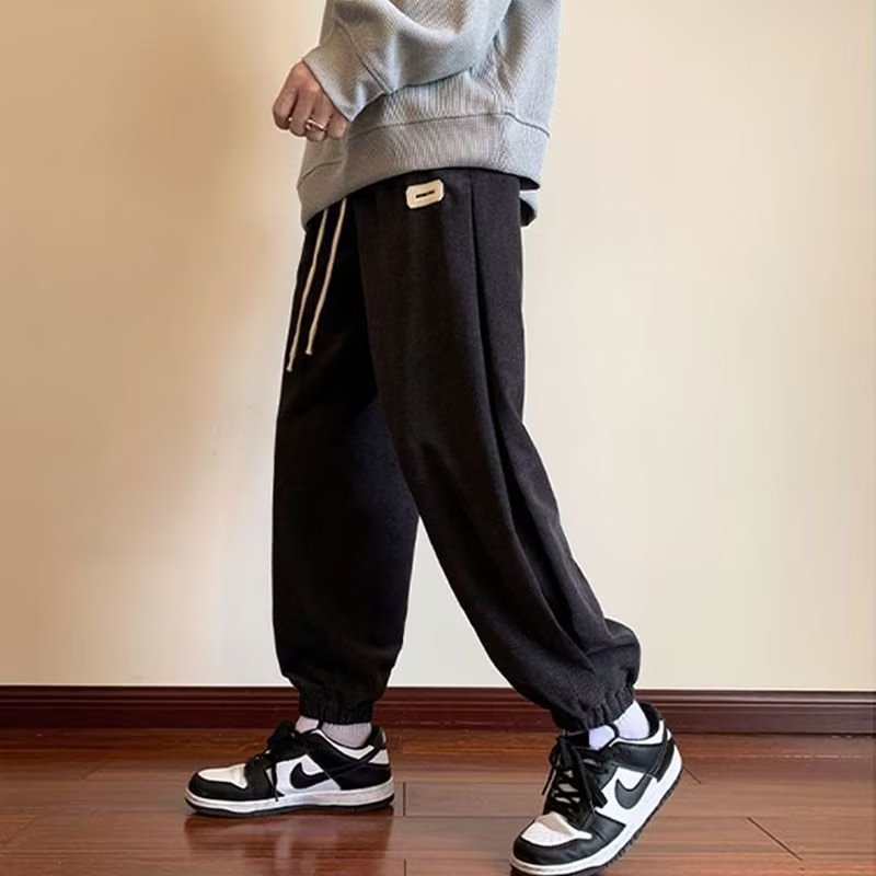 High-end Casual Pants Men's Trendy High-street Duffy Handsome American Loose Leg Pants Autumn Trendy Brand All-match Sports Pants