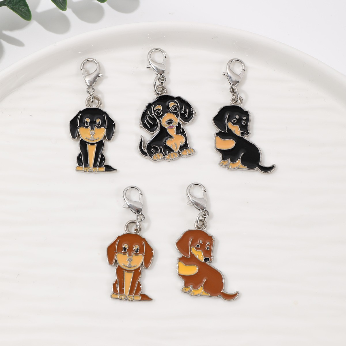 Factory direct pet jewelry sausage Schnauzer teddy tag pet collar pendant husky pendant