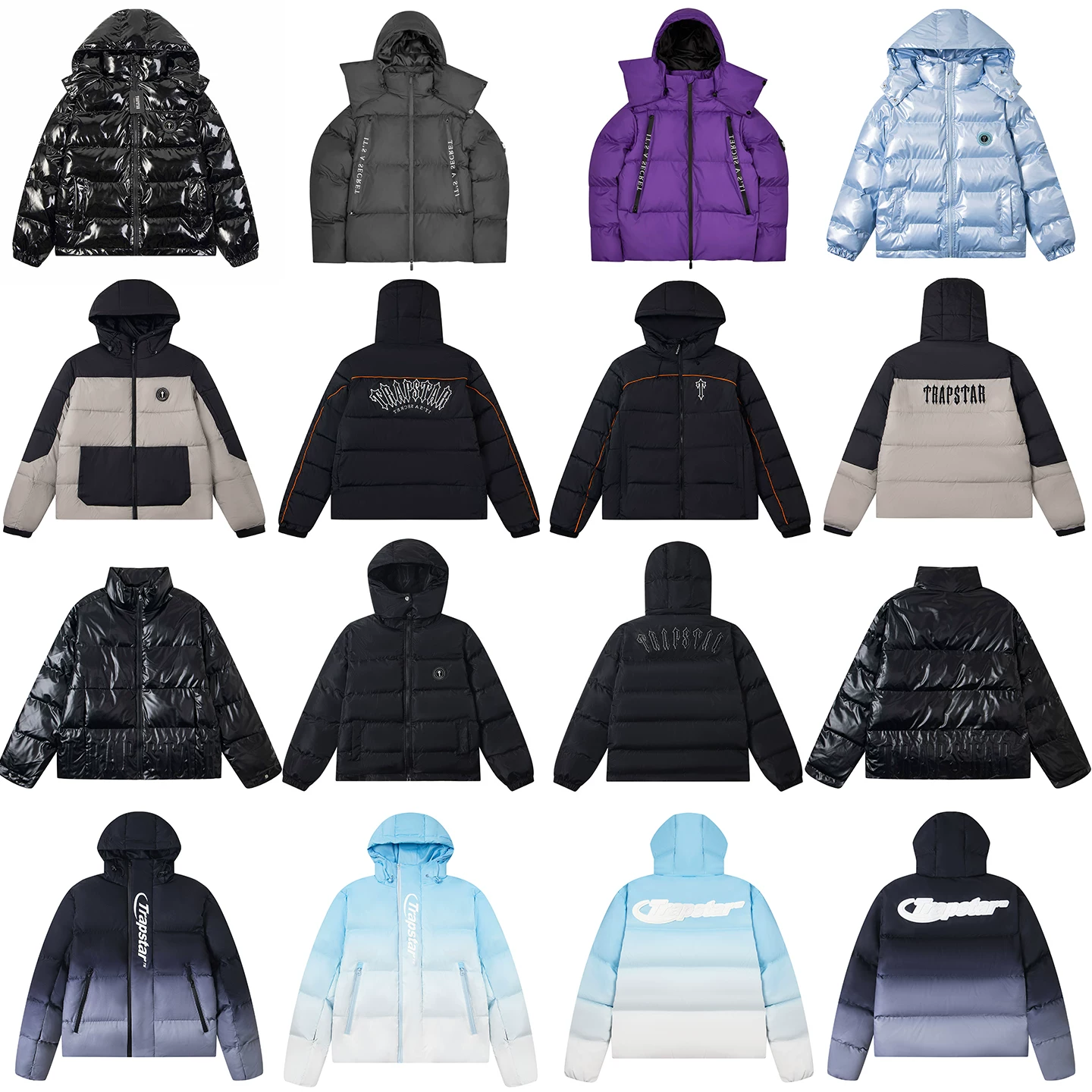 Trapstar Autumn/Winter Breadms, Cotton Robes, Warmth, Thickened Hooded Zipper, Small American Trendy Brand High Street Top, Trendy