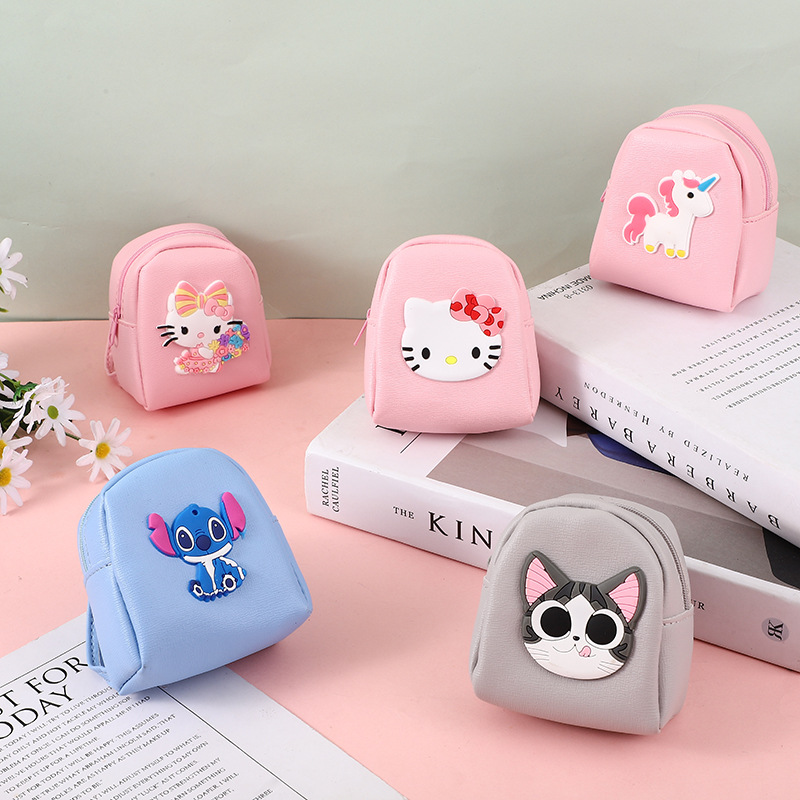 [Factory Direct Sales] Girly Heart Cartoon Cute Mini School Bag Coin Purse Student School Bag Coin Key Bag