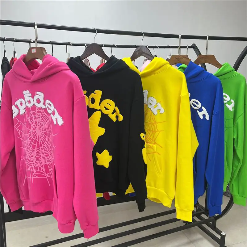 American Trendy Brand Sp5Der's Popular High-Quality Couple's Heavyweight 450g Original Hoodie Sweatshirt