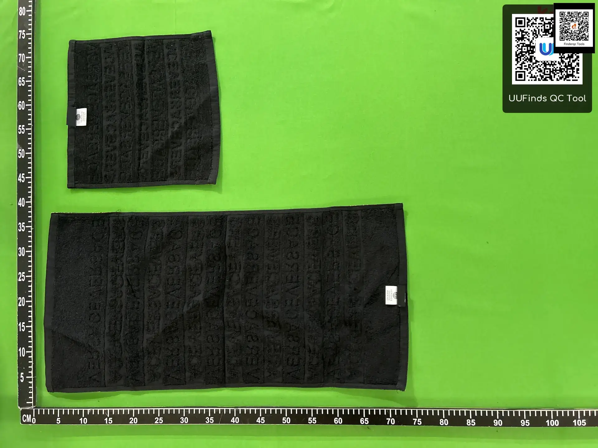 Versace Black Towel Set