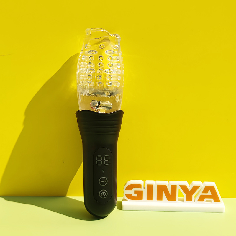 Men's Airplane Cup Trainer, Telescopic Rotating Vibrating Masturbation Device, Adult Sex Toy Masturbator