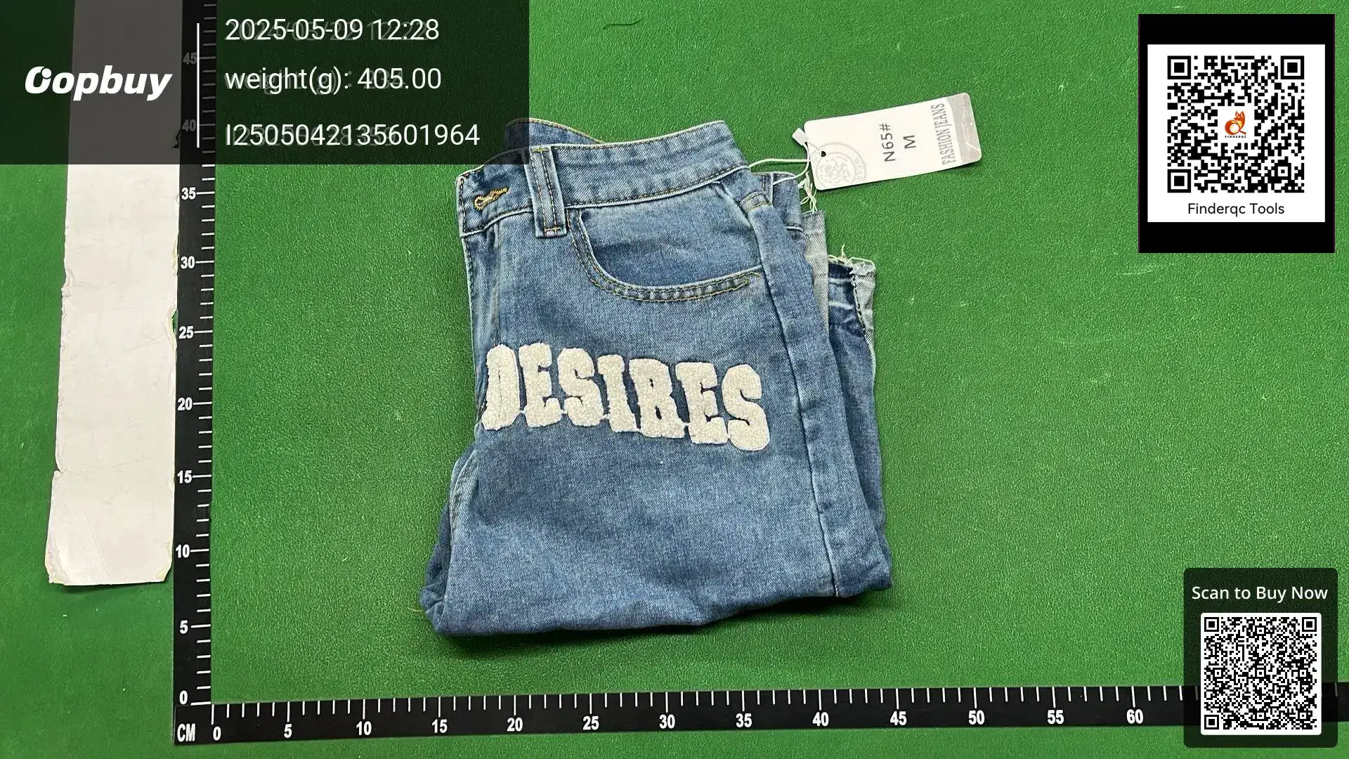 2024 New Trendy Fashion Men's Street Loose Five-point Pants Fashionable Brand Retro Letter Denim Shorts