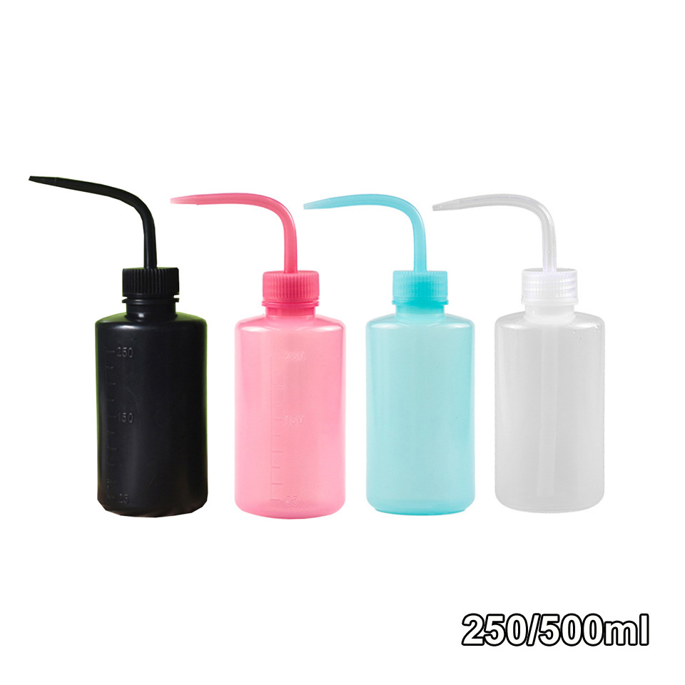 New grafting eyelash bent mouth pot 250ml tattoo pot planting false eyelash washing bottle auxiliary cleaning supplies