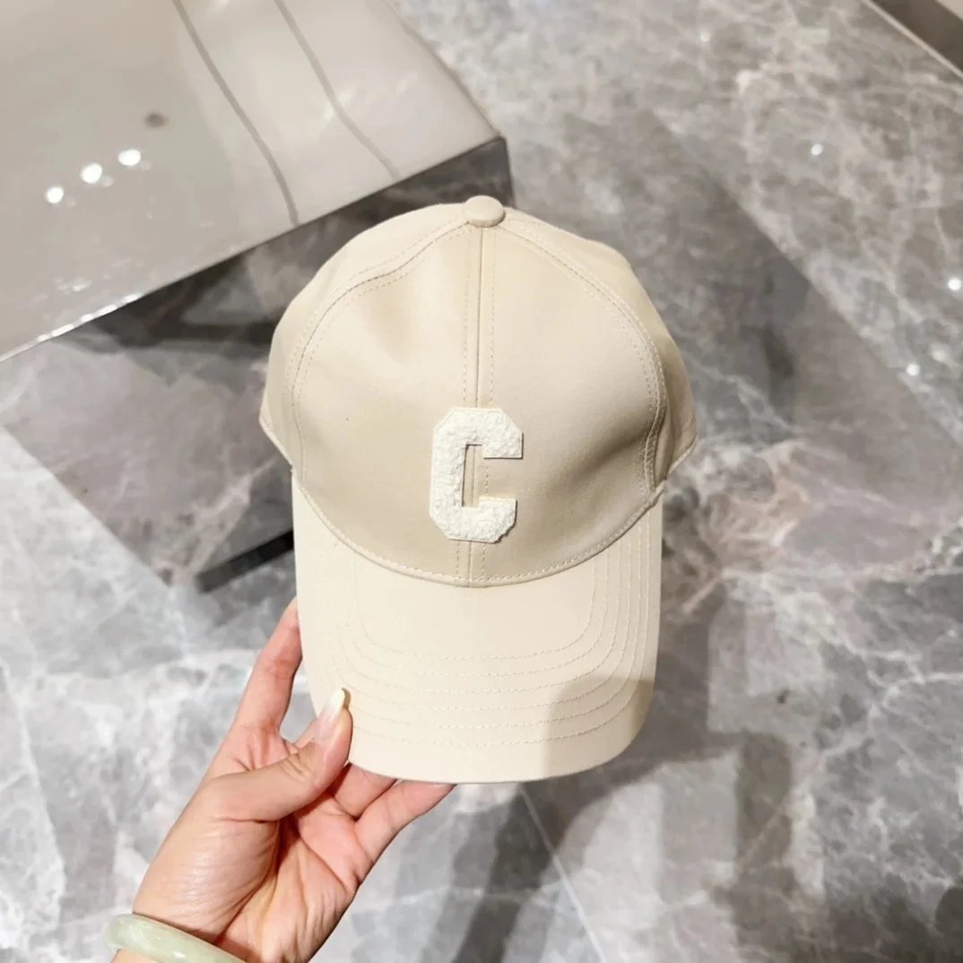 赛*CE系米白色牛仔棒球帽