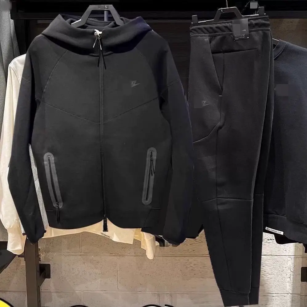 Spring and Autumn New Cu4496 Sports Pants Casual Running Windproof Training Jacket Jacket Knitted Two-Piece Suit for Men
