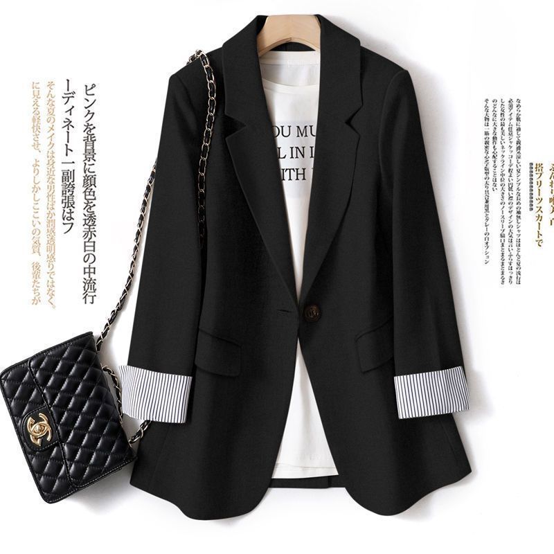 300kg plus size Women's Wear-Size Foot] Small Suit Jacket Women's New Korean Slim Fit in Spring and Autumn 2024