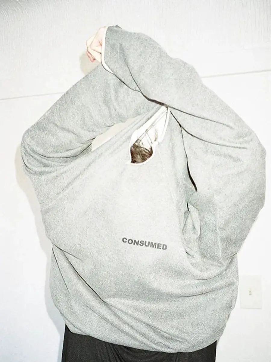 Rack 03Aw Consumed G-Dragon Same Style Print Round Neck pullover Sweatshirt Male Simon Long sleeves Outwea