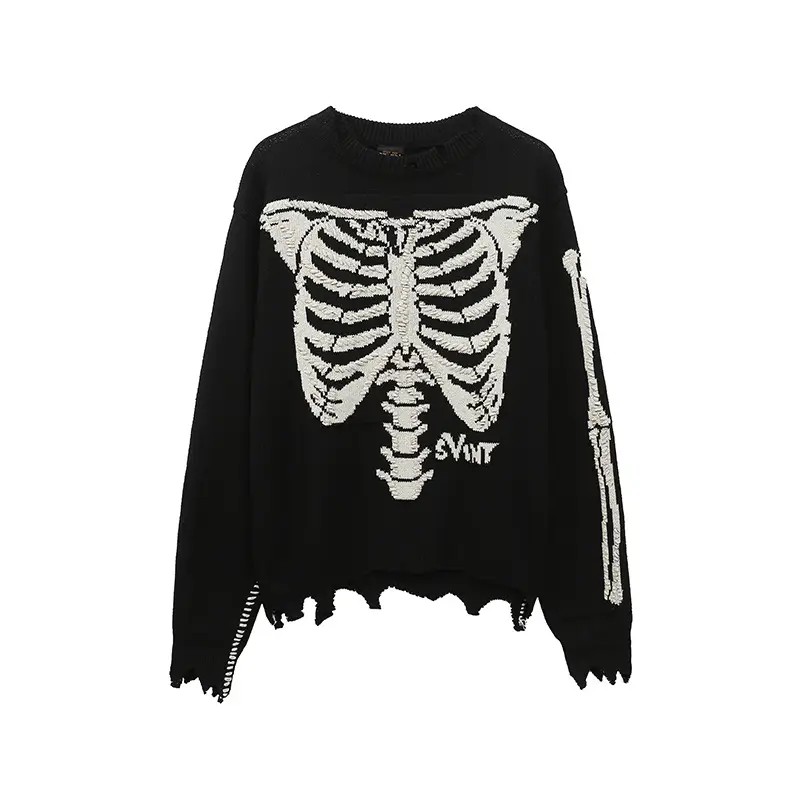 2025 New Autumn and Winter S.M Letter Series Pattern Knitted Round Neck Pullover Sweater for Men and Women, One Piece Batch