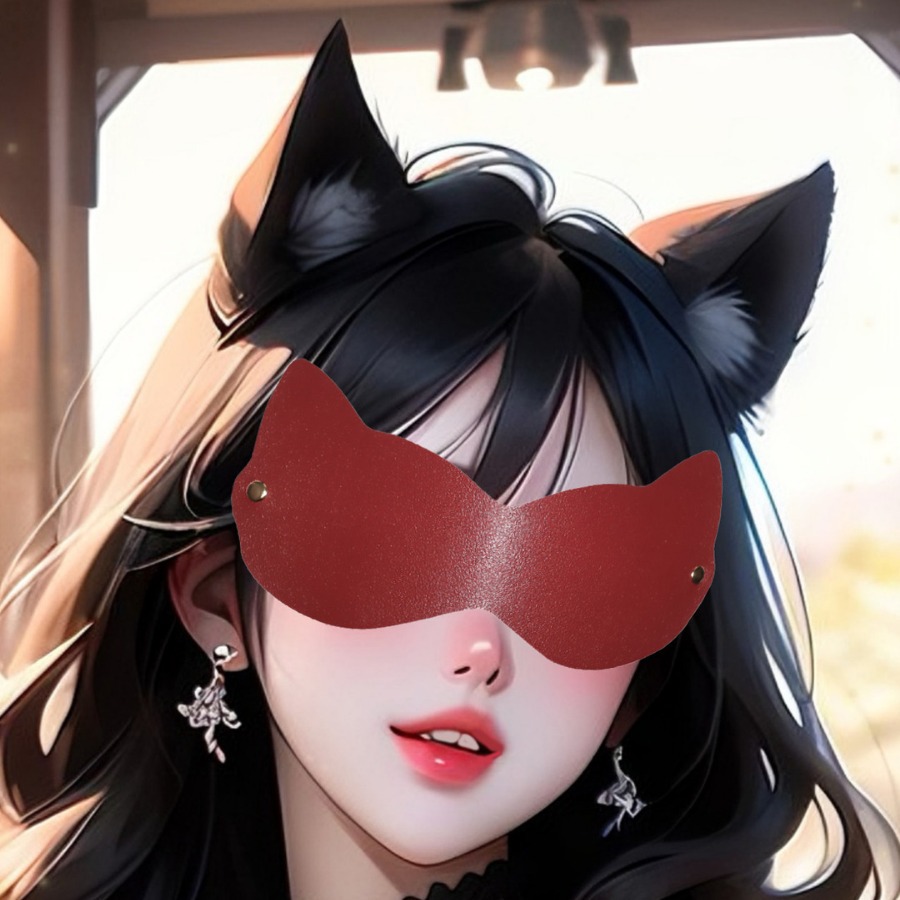 sm eye mask fun opaque owl mask couple training props blindfolded role-playing mask generation hair