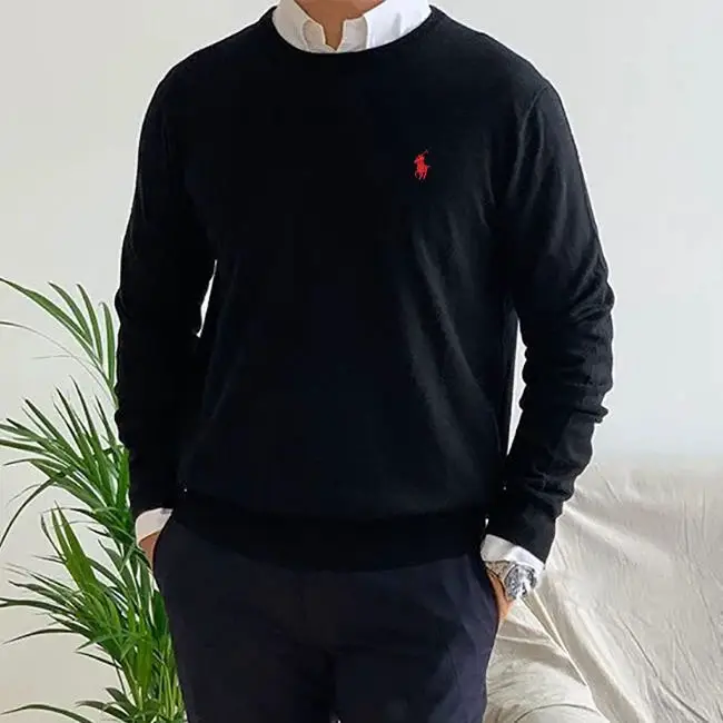 R horse knitted T-shirt