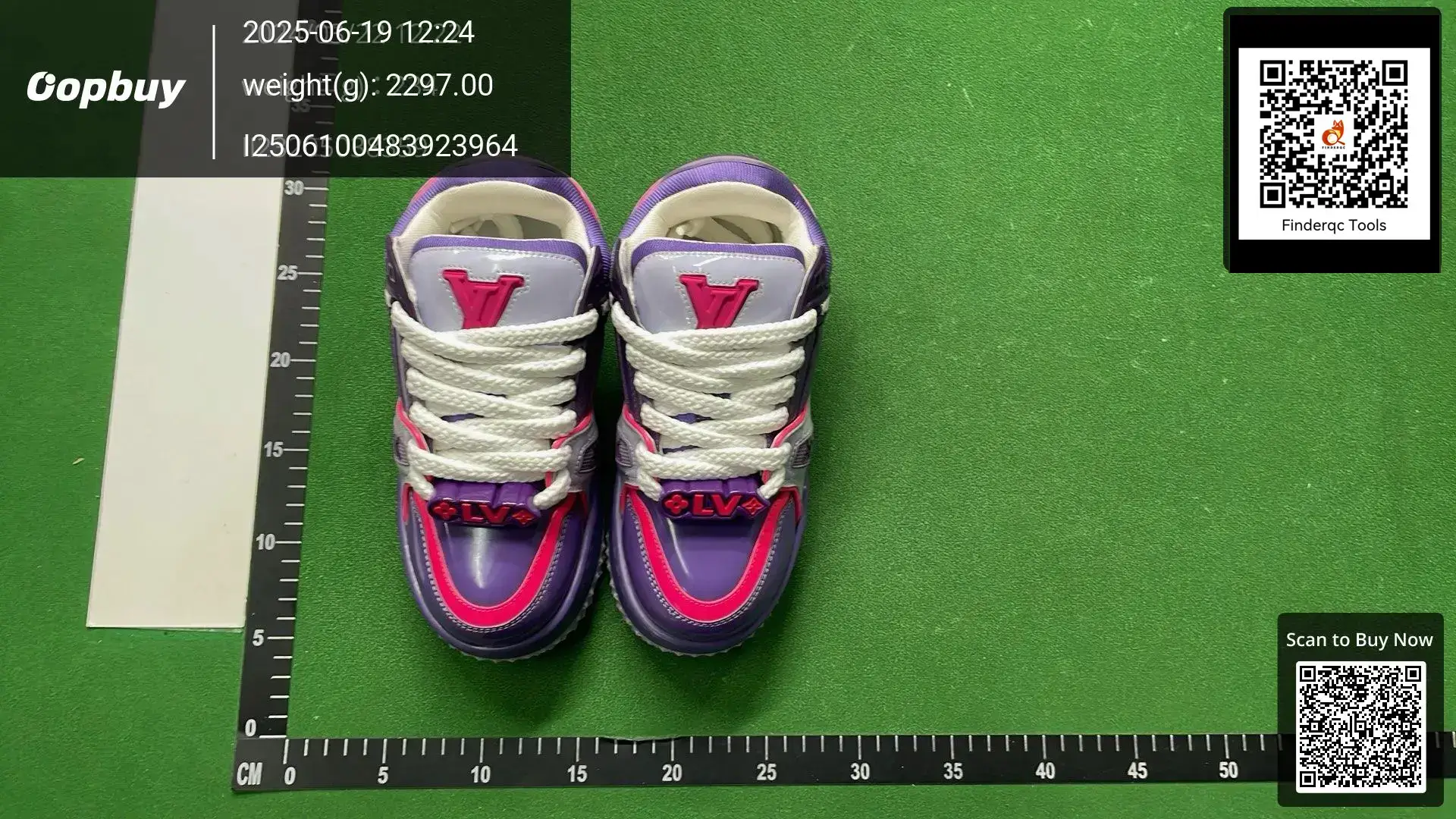 Louis Vuitton LV Trainer Sneaker Purple Pink
