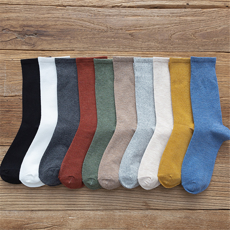 Stacked Socks for Autumn and Winter, White, Korean Style, Harajuku Trendy High Tube Solid Color Women's Socks, Wholesale, Ins Style