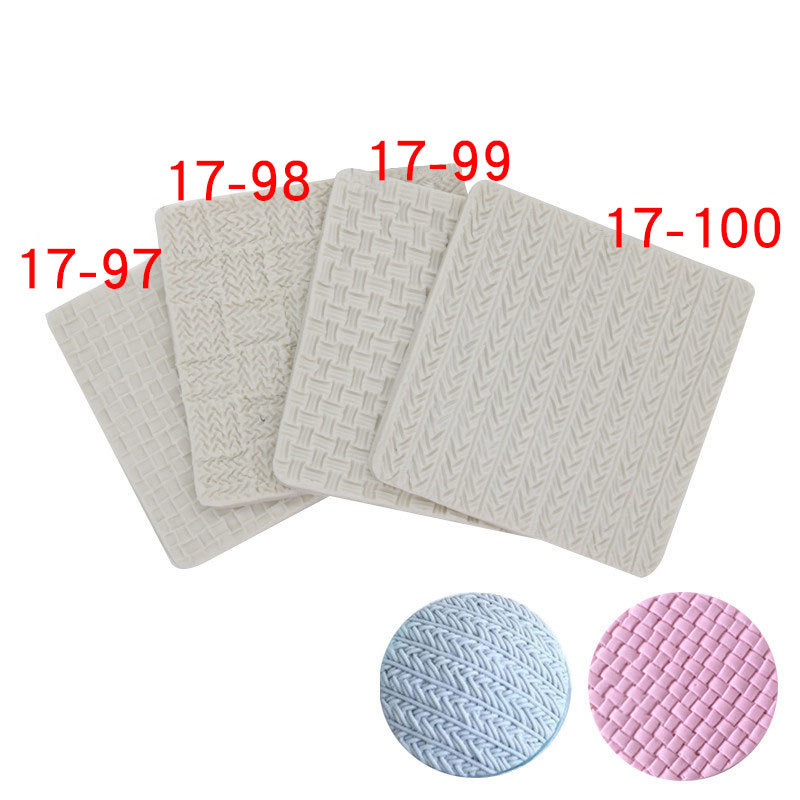 A variety of into the sugar silicone mold knitting texture printing pad texture template sweater texture weaving texture