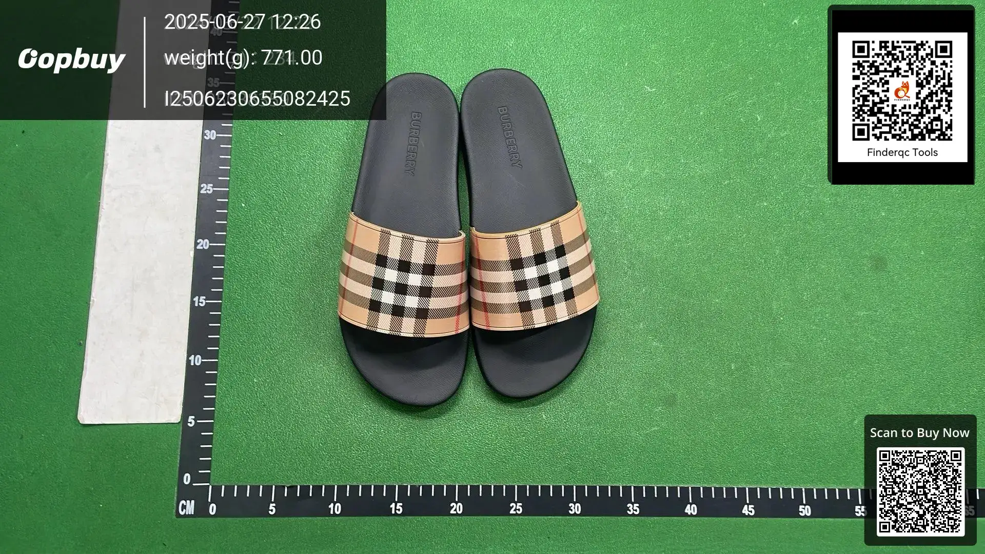 Burberry Check Slides