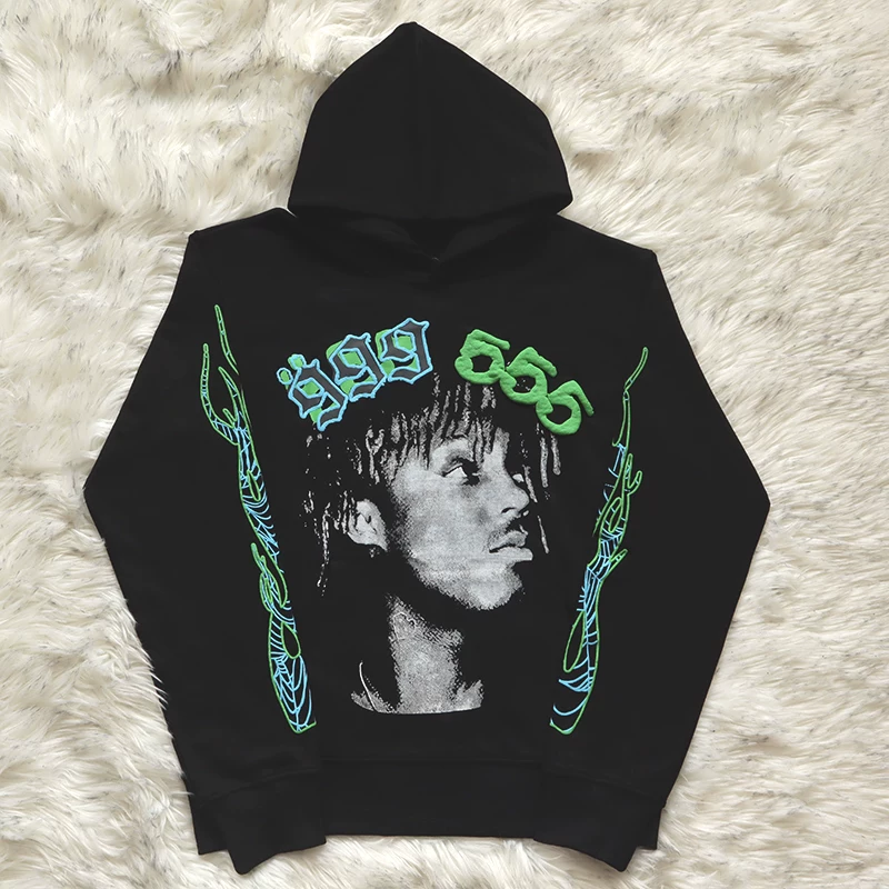 Young Thug Star's Same Collaboration Model Sp5Der555555Hoodie Pullover Sweatshirt and Long Pants
