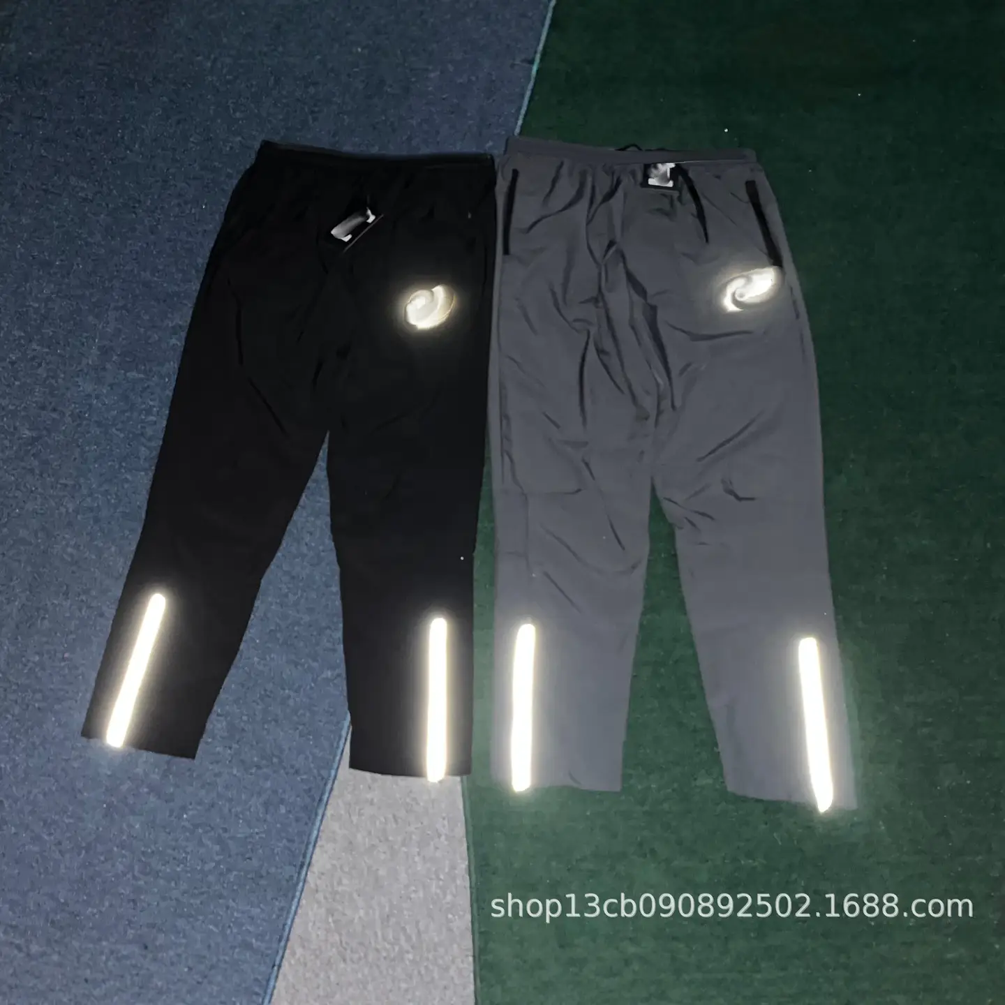 Track and Field Sports Students Quick-Drying Pants Physical Examination Training Men's and Women's Competition Pants Side Zipper Marathon Running Loose Sports Pants