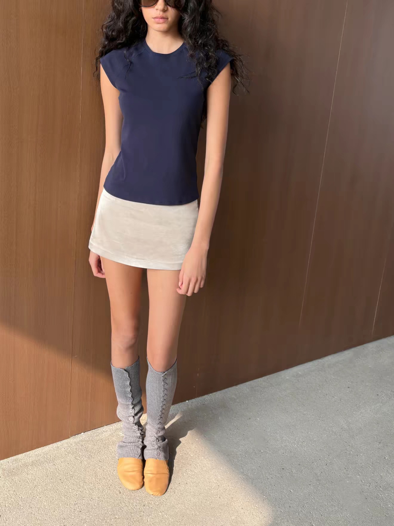 Nanyou Women's Clothing Ra New Product: "Clean and Stylish" Small Flying Sleeve Raglan Slim Fit T-Shirt, Simple and Elegant Versatile Top