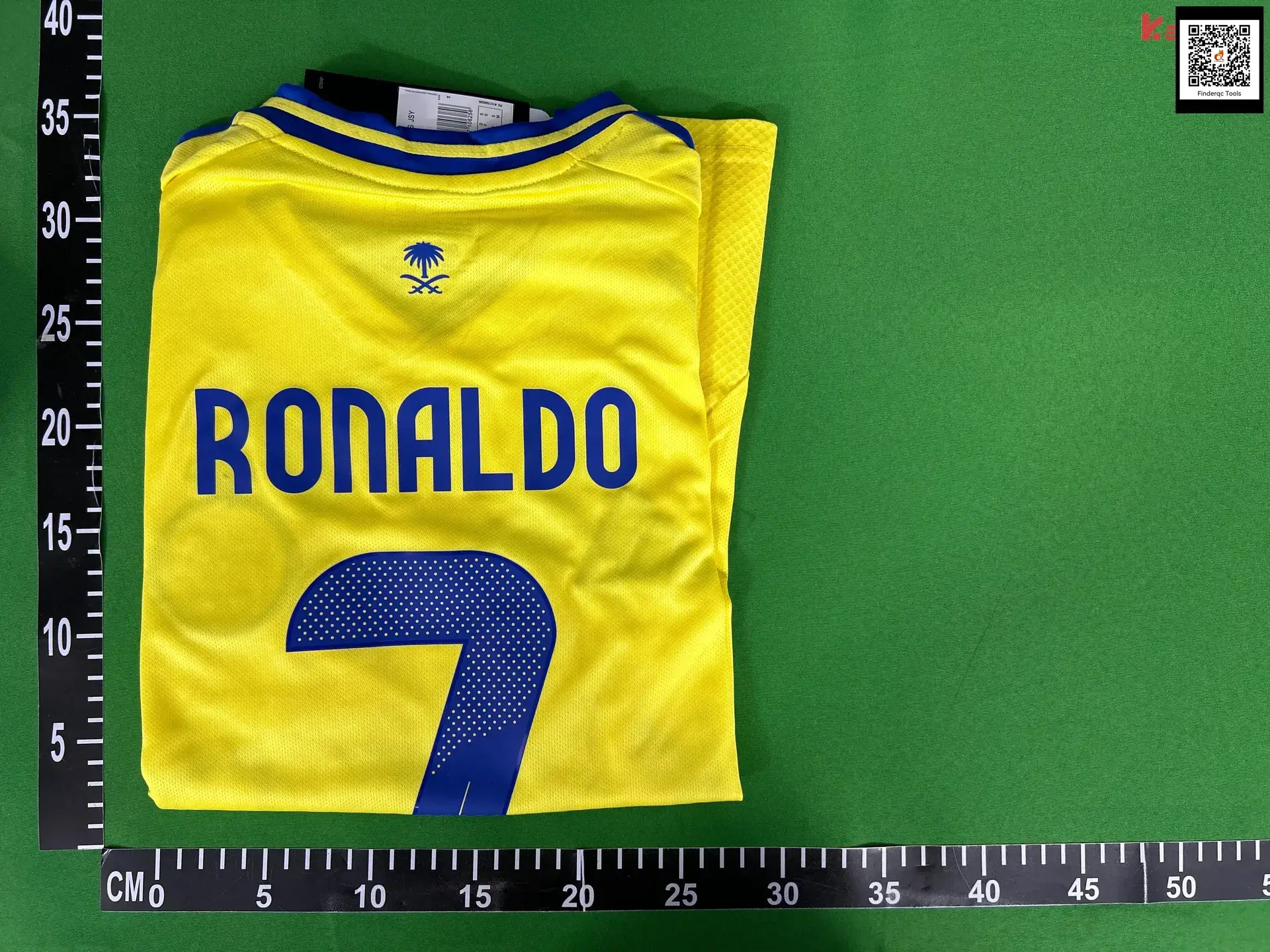 Ronaldo 7 Yellow Blue Football Jersey