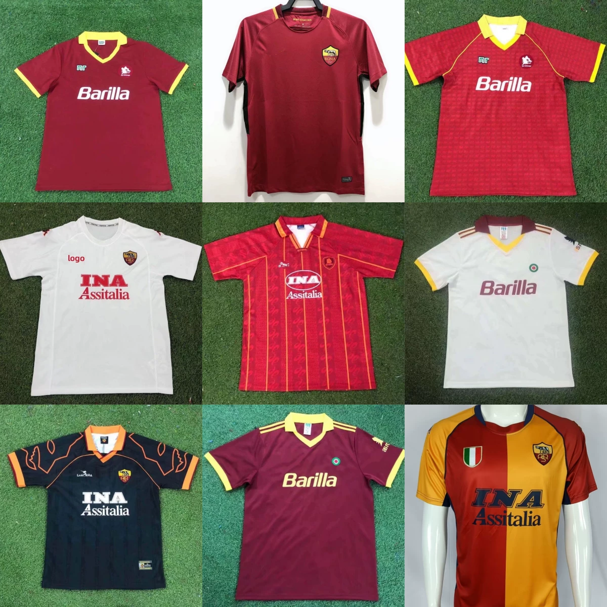 2001-02 Roma Football Shirt Retro Totti BATISTUTA NAKATA