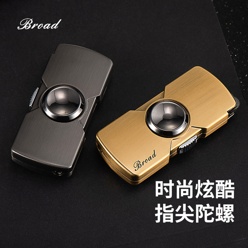 Bd-325 Mini Fingertip Gyro Lighter Grinding Wheel Straight into High-Quality Windproof Finger Toy Gift Lighter