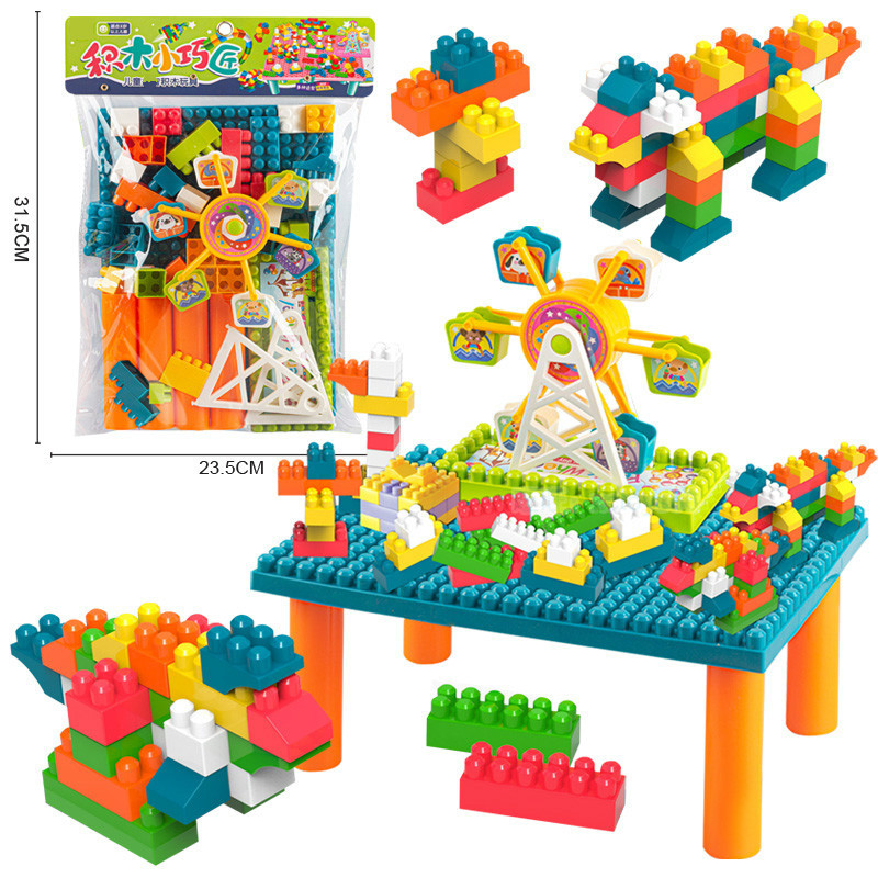 Free Shipping Stall Model Assembled Building Blocks Desktop Children's Supermarket Educational Institutions Men's and Women's Big Toys Gift Wholesale