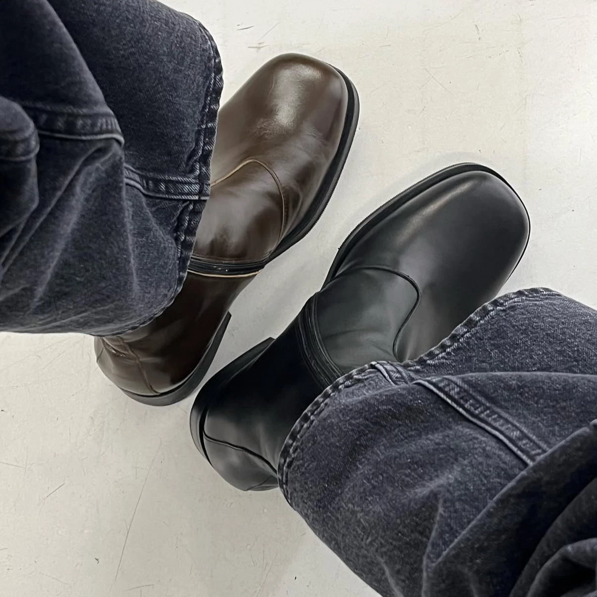 Ourl Camion Classic Style Boots Brown Black