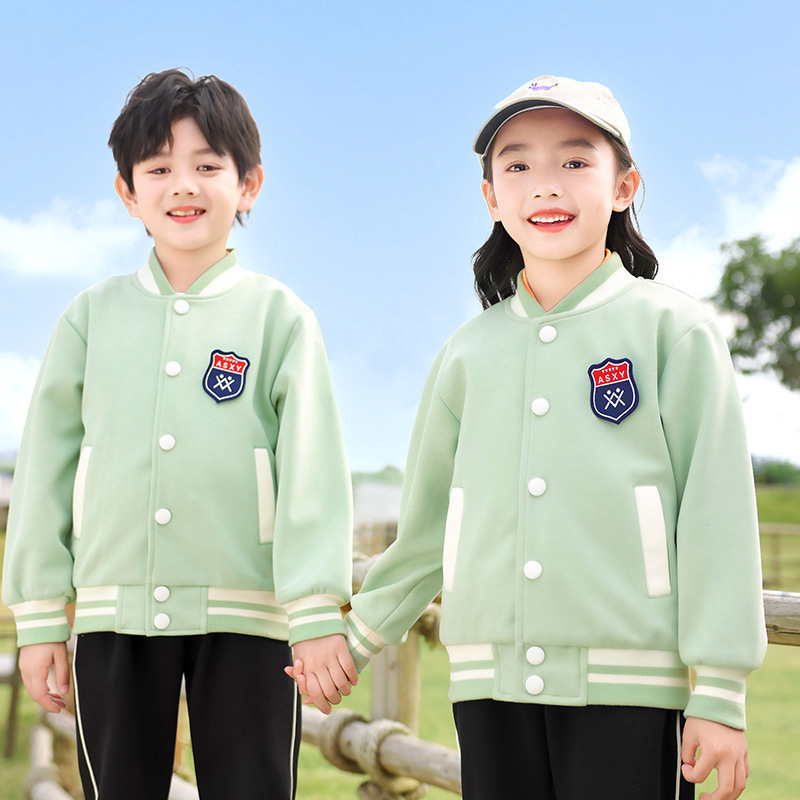 2024 New School Uniform suit Primary and Secondary School Students' Class Suit Spring and Autumn Suit Kindergarten Teachers' Garden Suit Baseball Suit Games