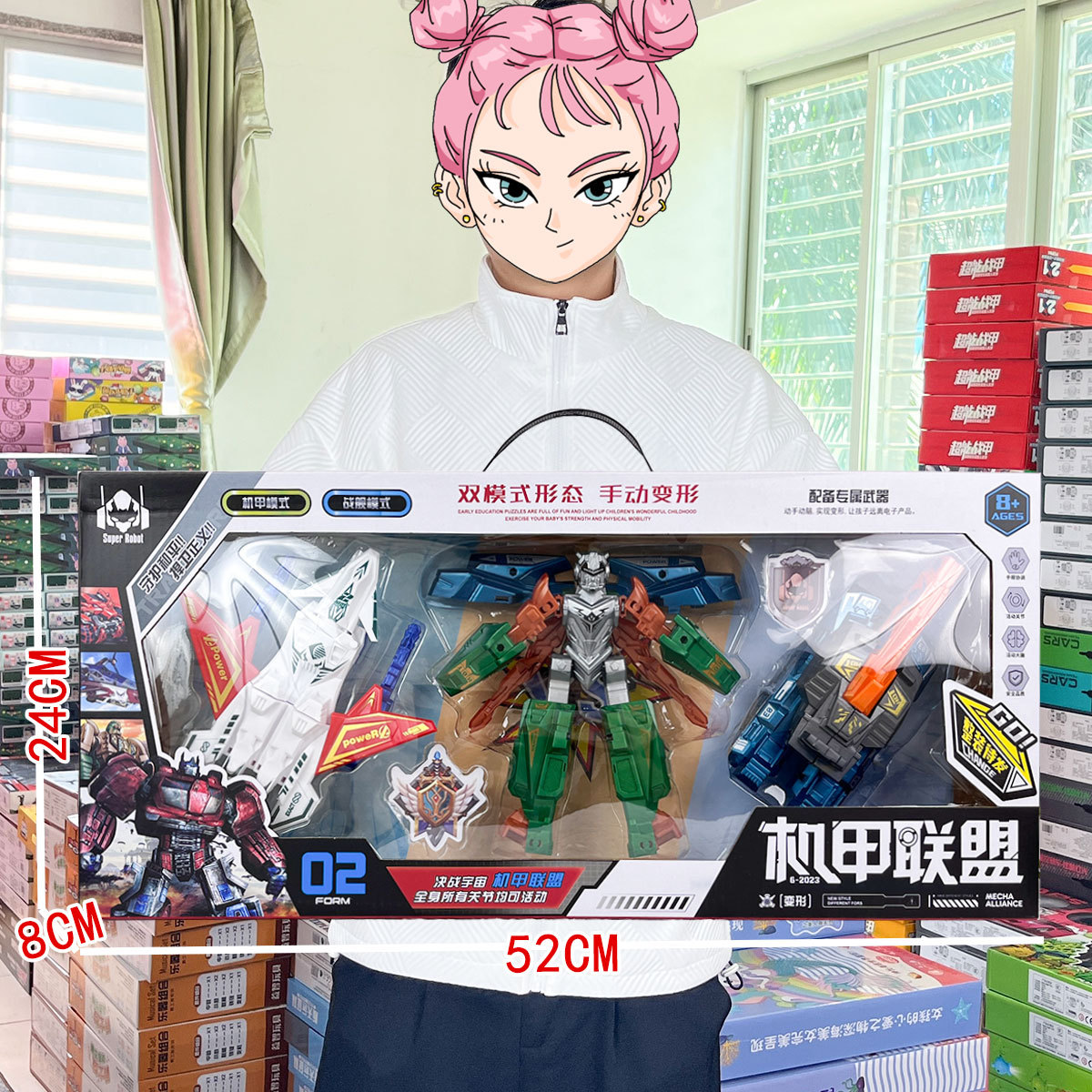 Children's Toy Boys Teaching and Training Institutions Gift Box suit Deformation Robot Mecha Autobot Free Shipping