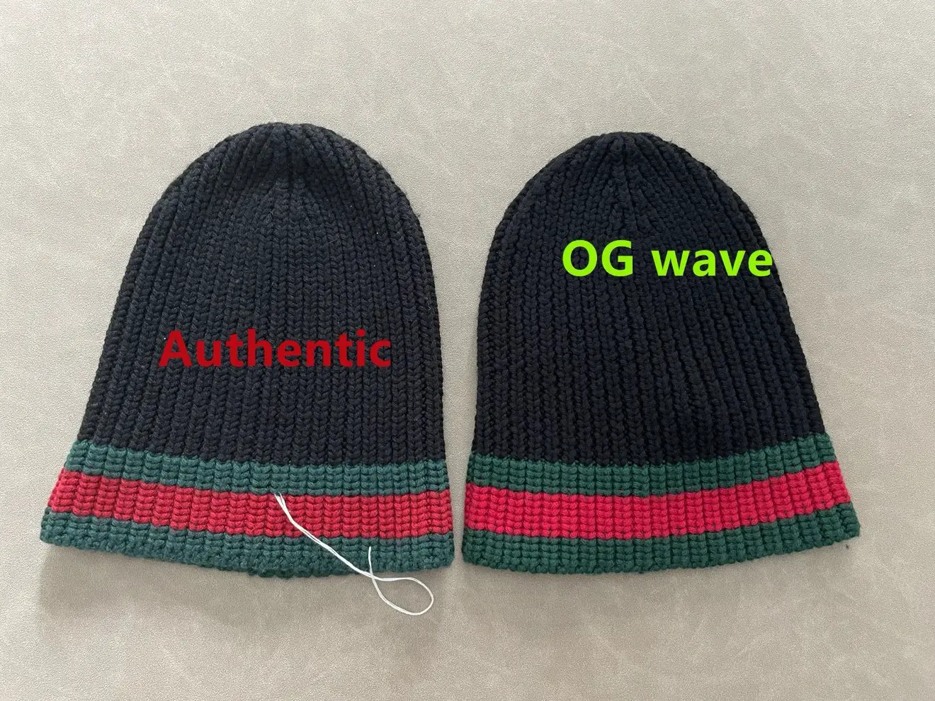 GUCCI古驰 编织 羊毛 绒线帽 男女同款情侣款 黑色