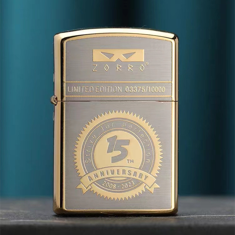 zorro zorro Lighter New Product 15th Anniversary Commemorative Kerosene Lighter Creative Z2-100 Xingcan Fanhua