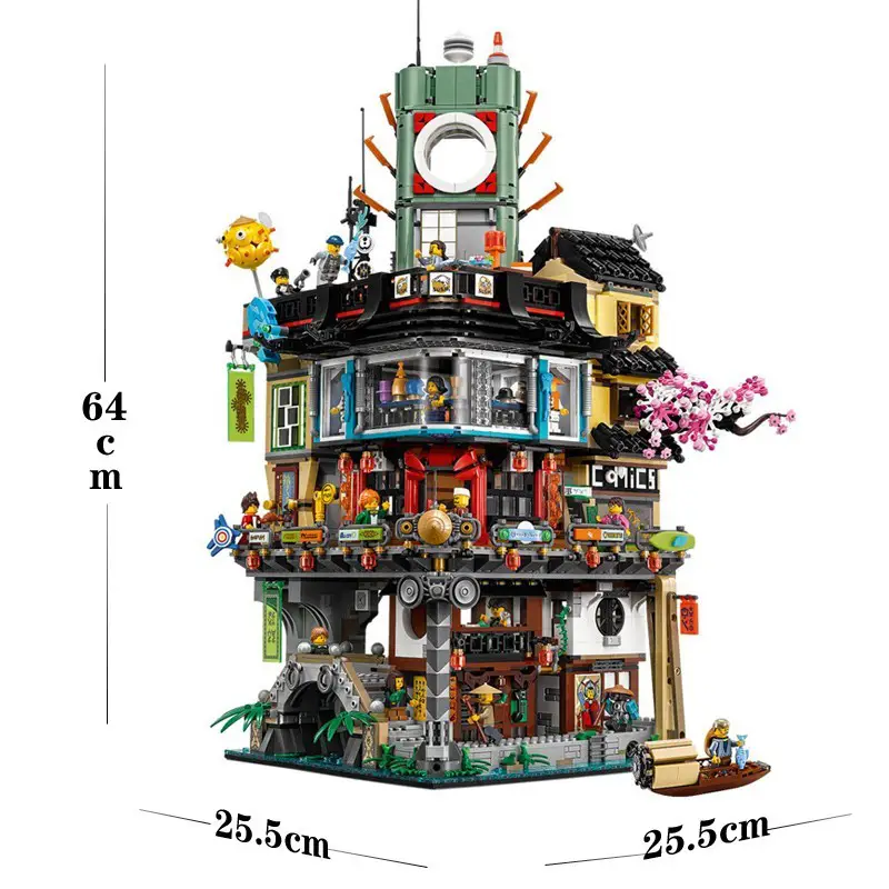 Chinese Building Blocks 70620 Ninja City Ninjago Movie Boys and Girls Building Blocks Building Educational Toy Gift