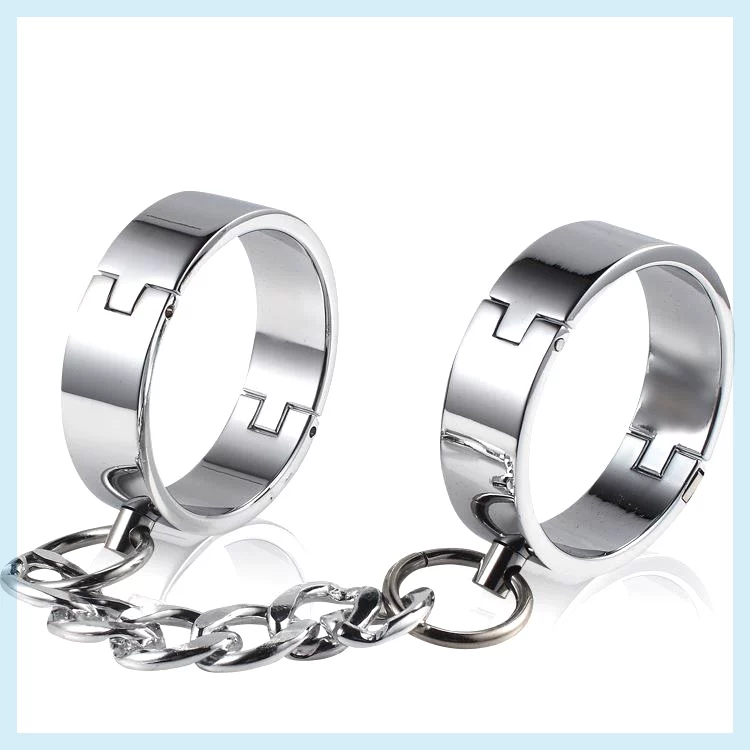 Toy Handcuffs, Script-Killing Room Escape Props, Handcuffs for Couples, Thickened and Weighted Iron Handcuffs, Foot Cuffs, Locks, Children's Shackles