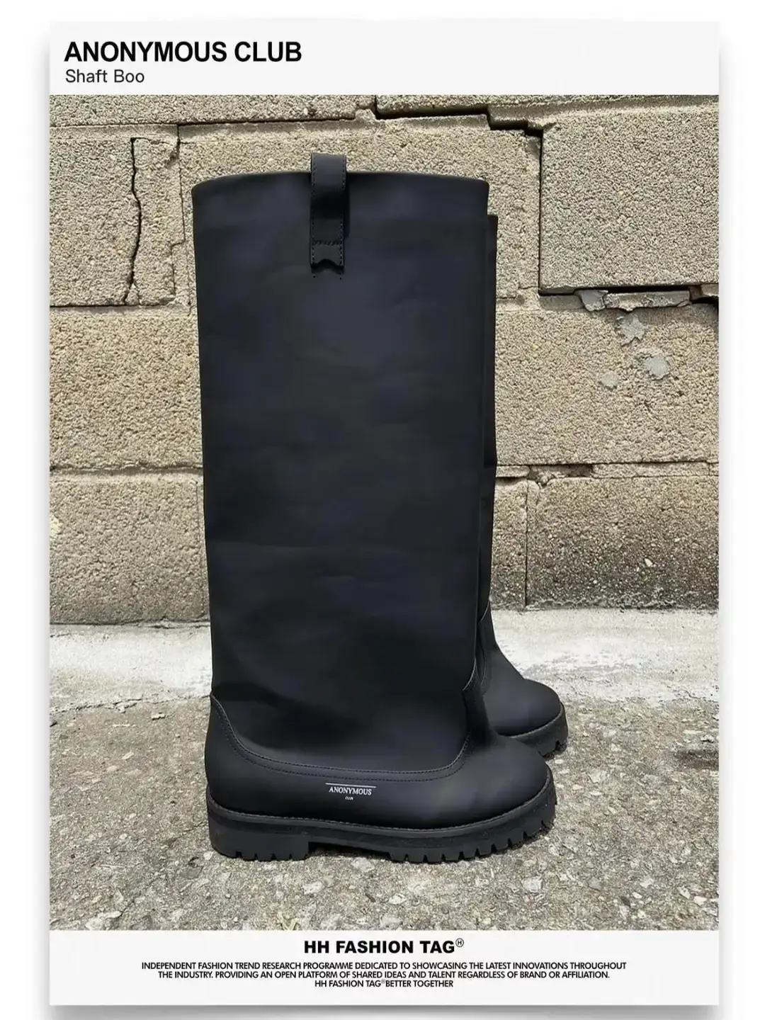 Anonymous Club 0Pium Style Og Loose Pleated Knight Boots Playboicarti Same Style