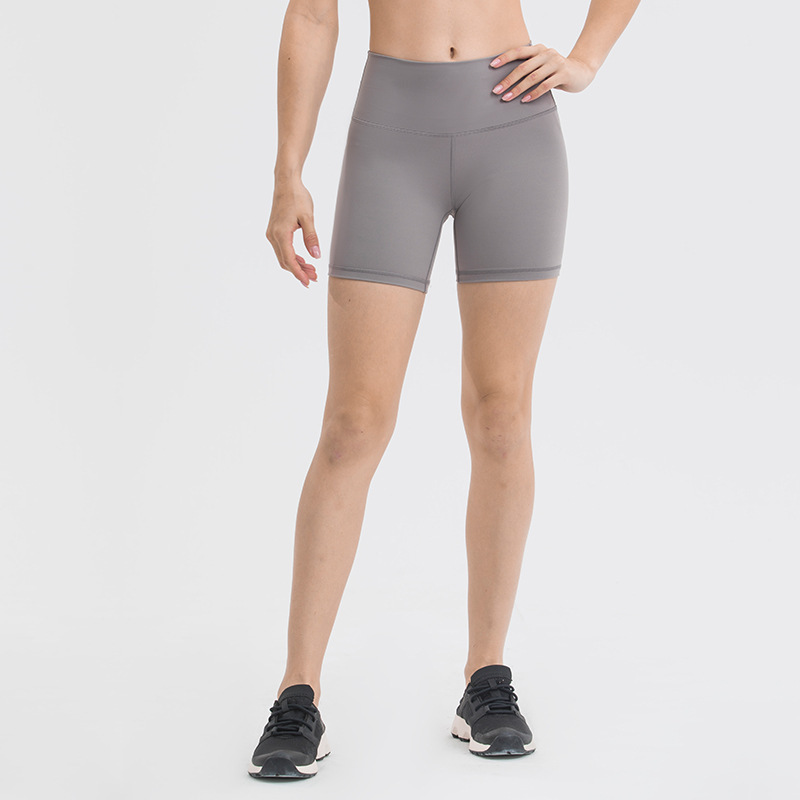 New Nude High Waist Fitness Sports Shorts Women's Casual Elastic Butt Lifting Body Shaping Yoga Shorts S2064 Lightweight