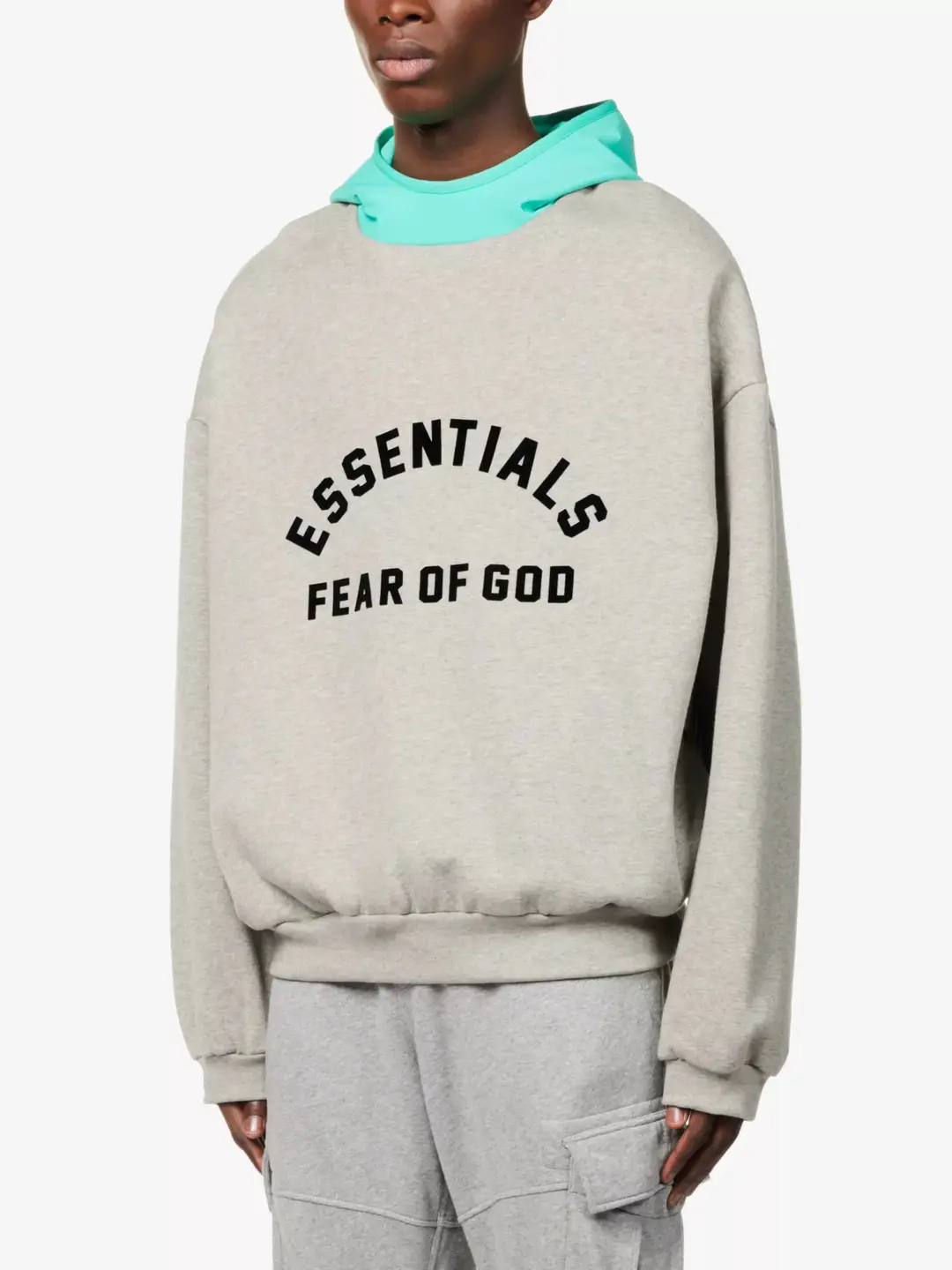 FOG Threaded Trendy Brand ESSENTIALS High Street Men's and Women's Letter Printed Loose Heavy Cotton Hoodie Sweater