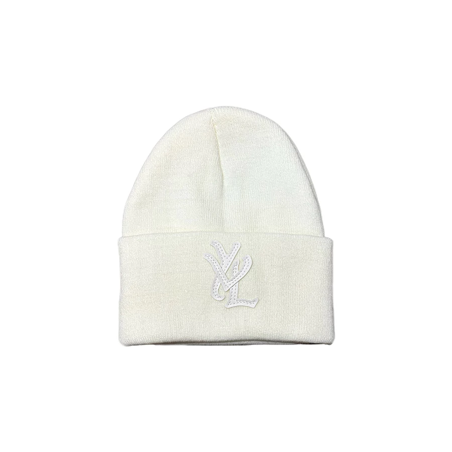 OpiumYVL Style Playboicarti Riding YVL Logo Splicing Leather Knitted Hat Cold Hat