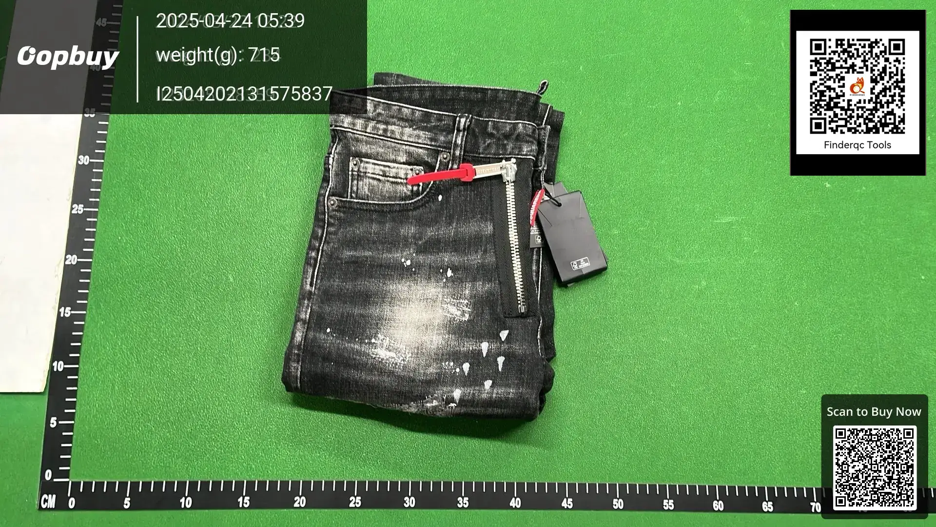 European and American Street Fashion Men's Jeans Old Washed Paint Zipper Decoration Ripped Micro-elastic Slim-fit Trousers for Men