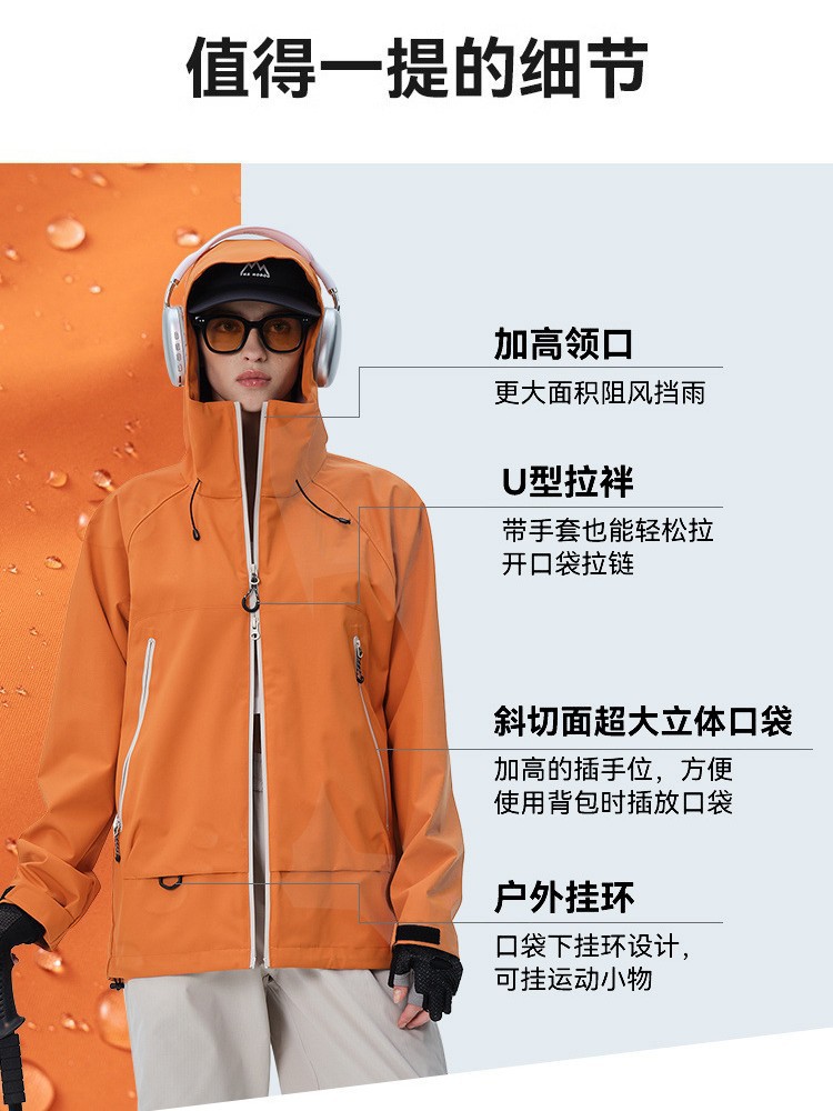 Tmall Bortong Style Jacket for Men and Women, 25 New Models for Autumn and Winter, Windproof and Waterproof Three-In-One down Mountaineering Jacket