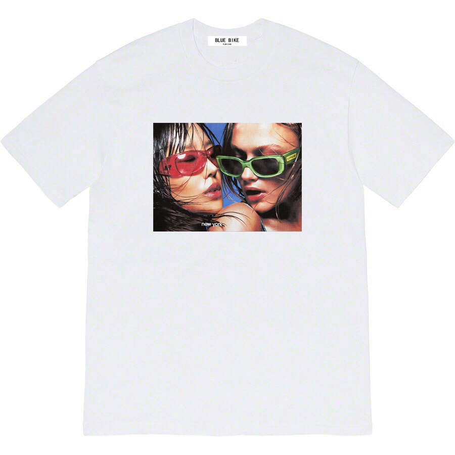23SS EYEWEAR TEE glasses advertising beauty photo crew neck short sleeve t-shirt for men and women couples fashion